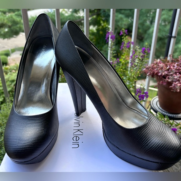 Calvin Klein Textured Leather Platform Pump
Size 10
Like New - Picture 9 of 11